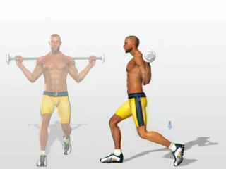 lunges and squats exercises-