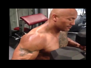 duane the rock. motivation for bodybuilding. johnson rock workout