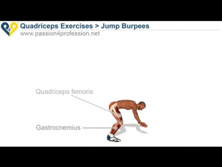 jump burpees (quads exercises)