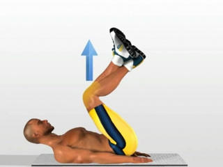 leg push - lower abs