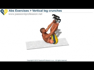 vertical leg crunches - upper abs exercise